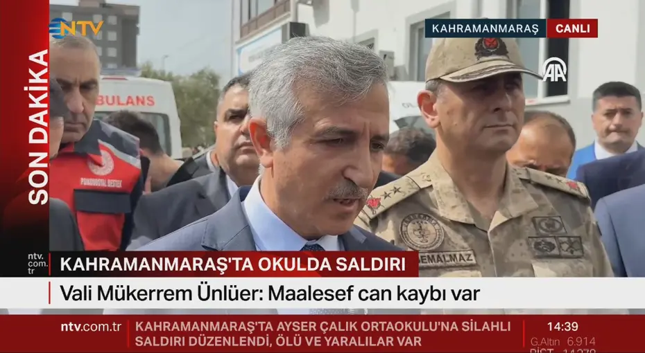 Kahramanmaraş'taki Okul Saldırısında Acı Bilanço: 1 Öğretmen ve 3 Öğrenci Hayatını Kaybetti